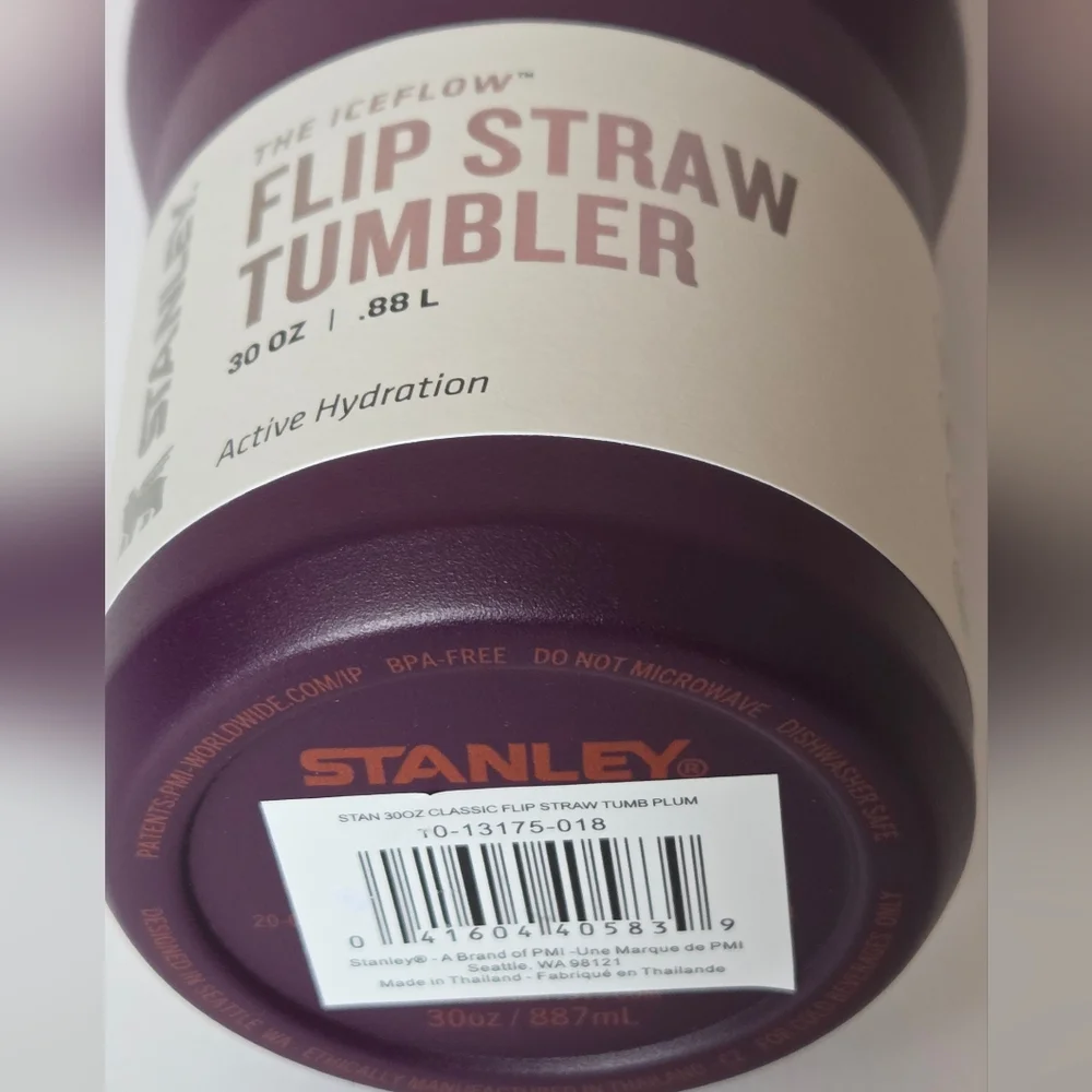 Stanley Purple & Orange Flip Straw 30oz Tumbler NWT - Picture 4 of 11